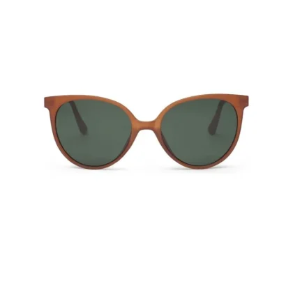 Occhiali da sole in policarbonato cat-eye Angèle ANG83 Mate Amber