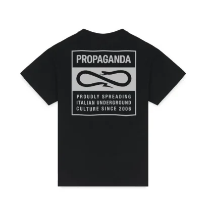 Label Tee Black