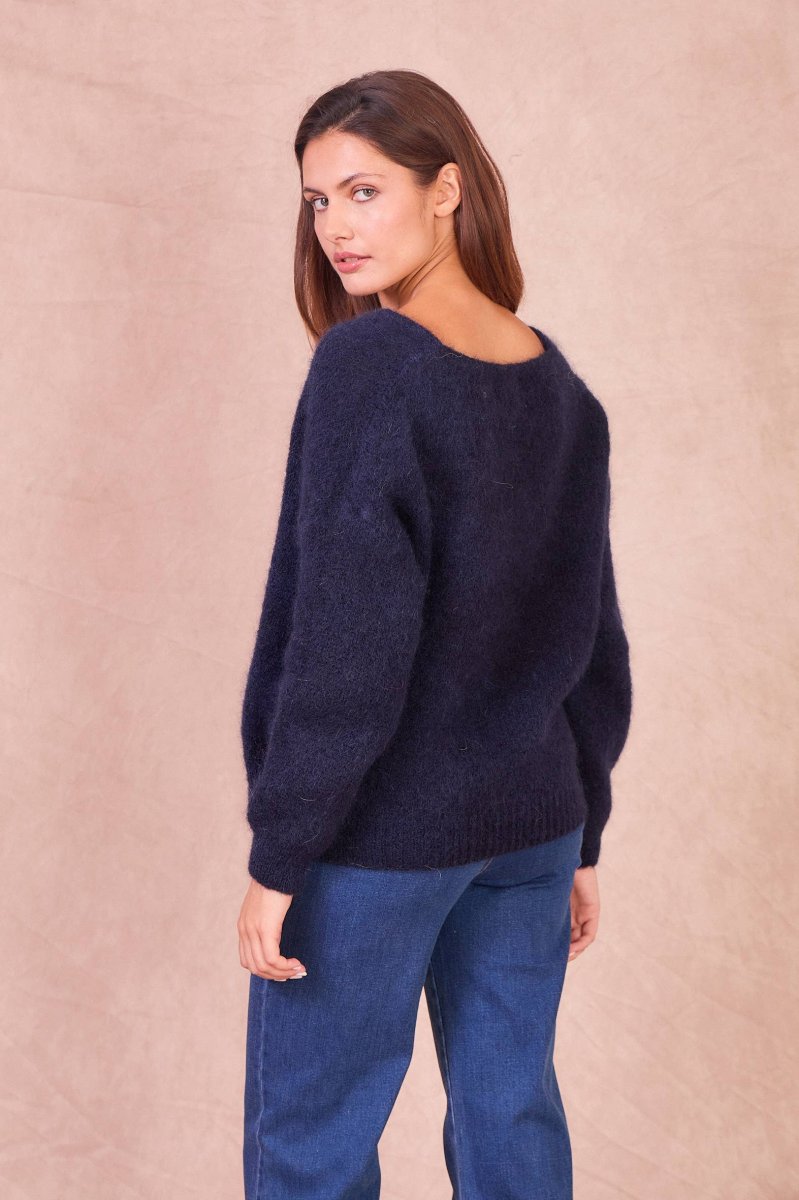 Cardigan Avvolgente in Misto Mohair - immagine 7