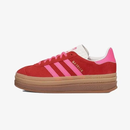 Adidas Gazelle Bold Collegiate Red Lucid Pink