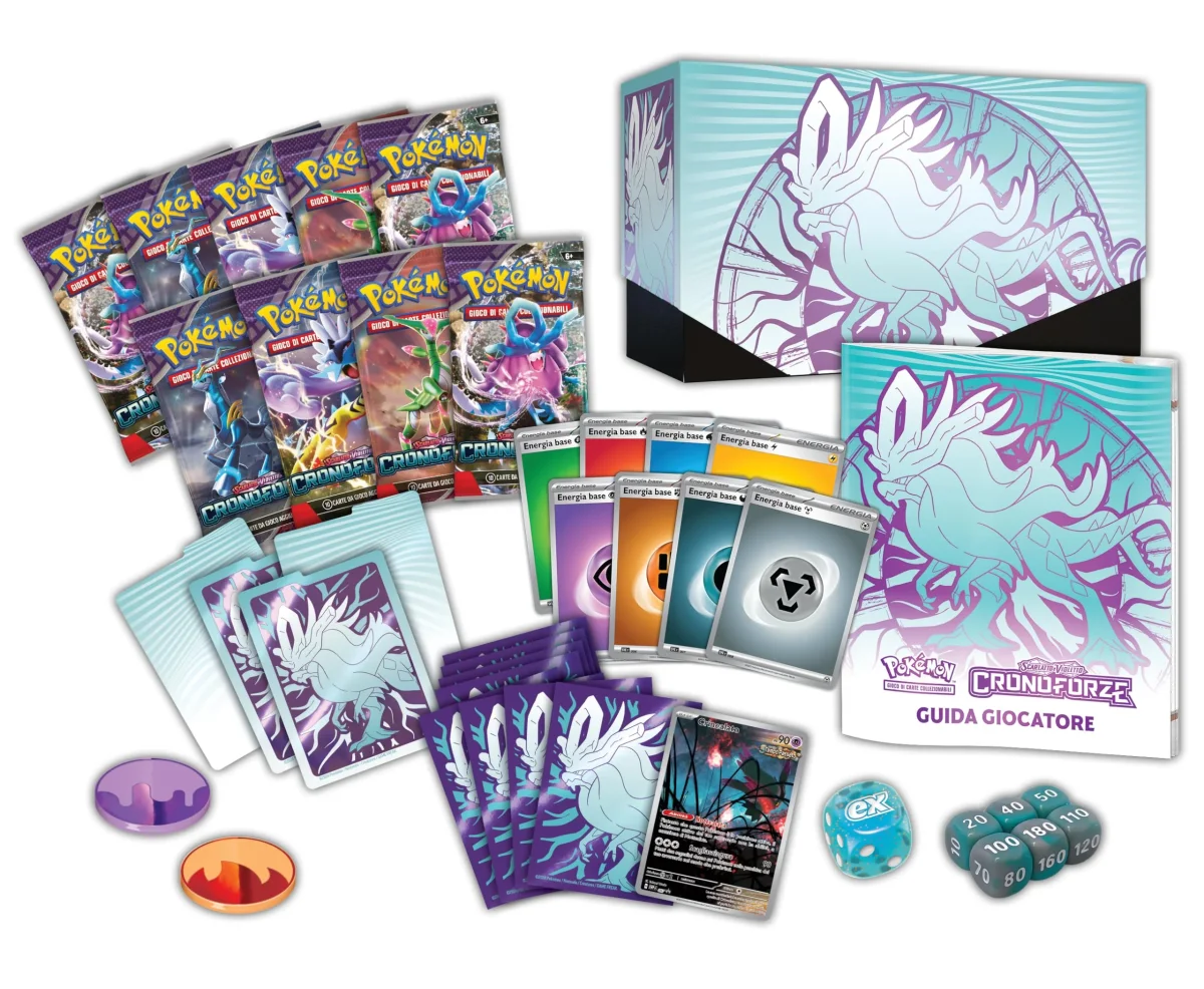 Pokemon GCC Set Allenatore Fuoriclasse Scarlatto e Violetto Cronoforze Acquecrespe - immagine 4