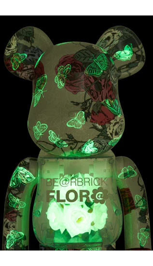 Flora Glow in the Dark (PRE ORDER APRILE 2026) | BEARBRICK 1000% - immagine 3