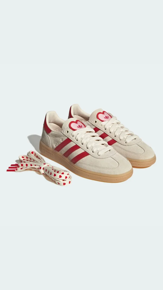 adidas Originals Handball Spezial Cream White Better Scarlet Sandy Pink “Valentine’s Day” - immagine 2
