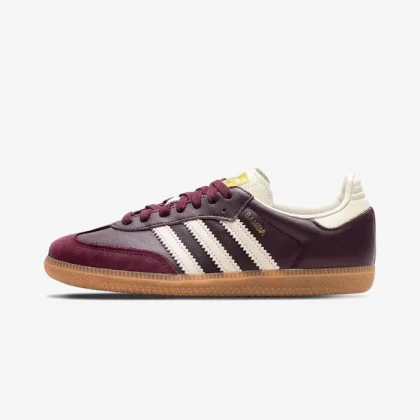 Adidas Samba OG Maroon Gold Metallic