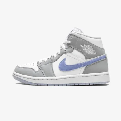 Air Jordan 1 Mid Wolf Grey Aluminum