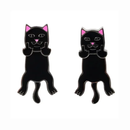 Naughty Jerm Earrings (Black)