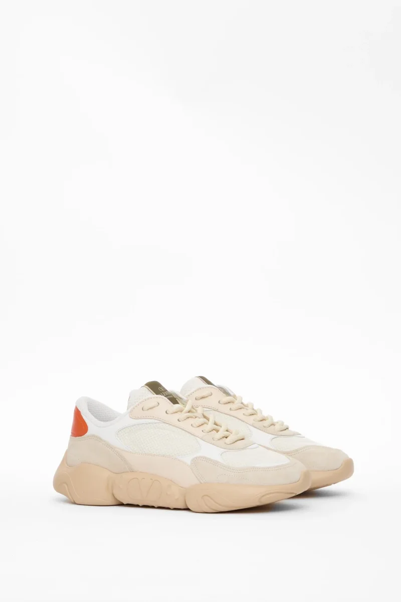 SNEAKER BUBBLEBACK IN MESH E PELLE SCAMOSCIATA - immagine 3