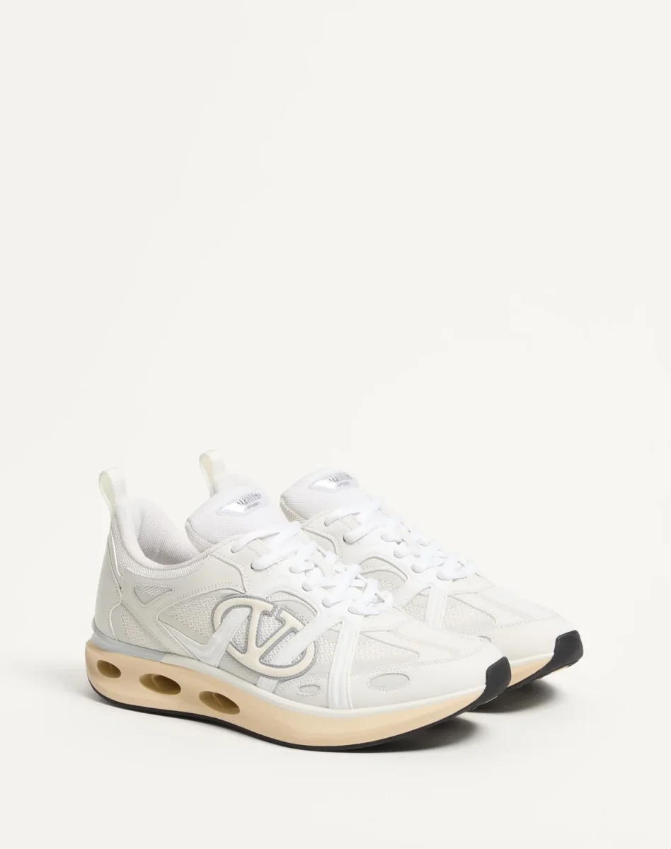 Sneaker Low Top Vlogo Easyjog In Vitello E Tessuto - immagine 4