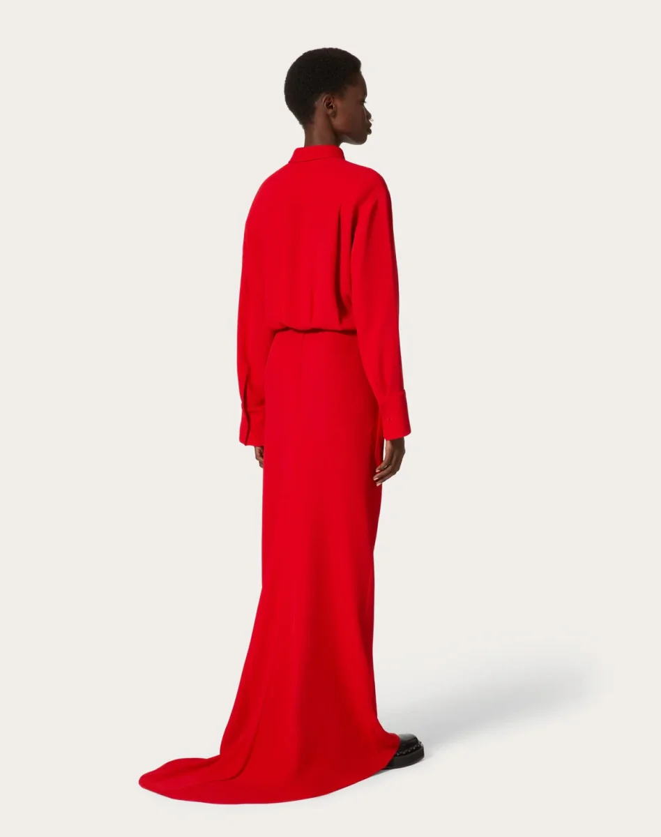 Abito Lungo In Cady Couture - immagine 7