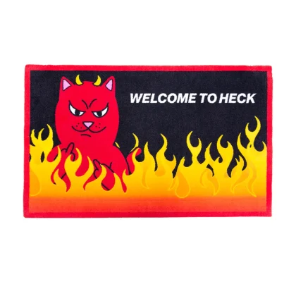 Welcome To Heck Rug (Black)