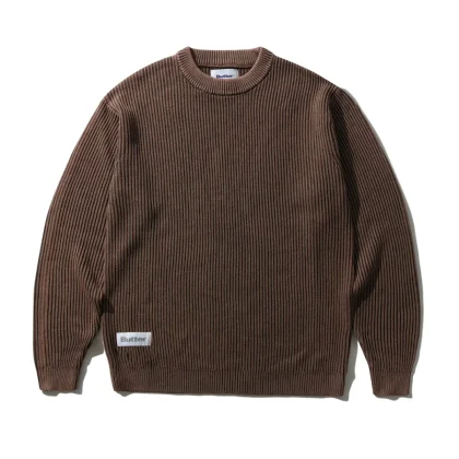 Bleach Knit Sweater (Brown)