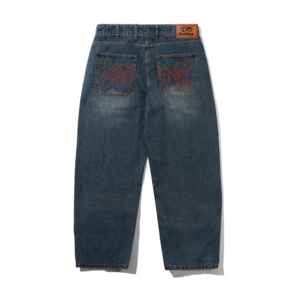Blotch Denim Jeans (Streaky Navy)