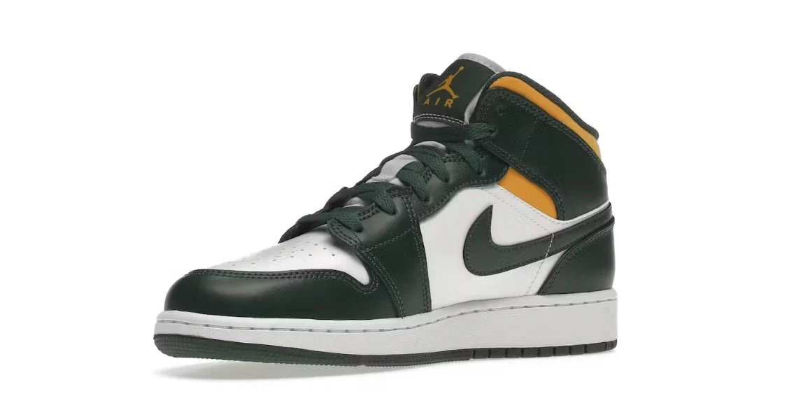 Jordan 1 Mid green pollen sonics - immagine 4