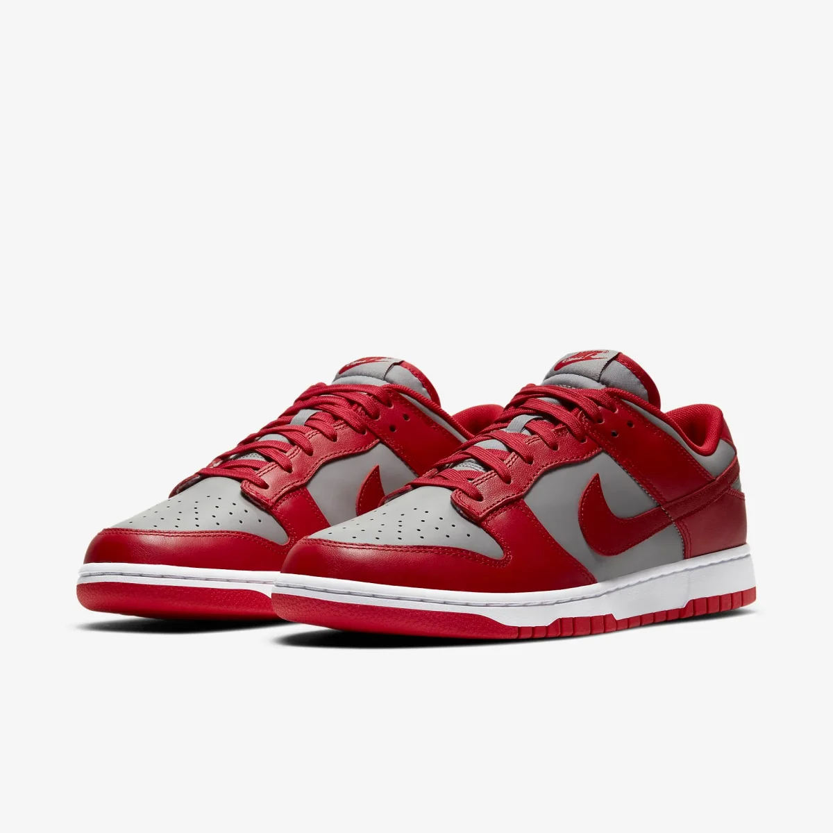 Nike Dunk Low Retro Medium Grey Varsity Red UNLV (2021) - immagine 3