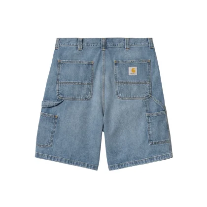 OG Single Knee Short (Blue) burst washed