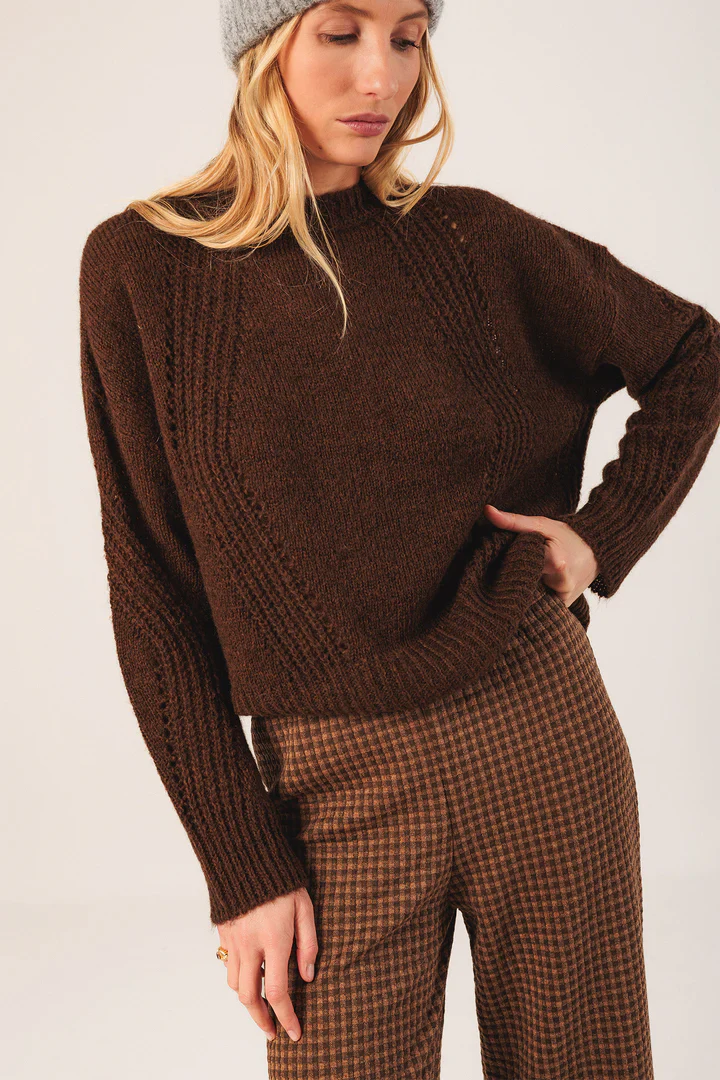 Basic wool knit Cioccolato - immagine 2